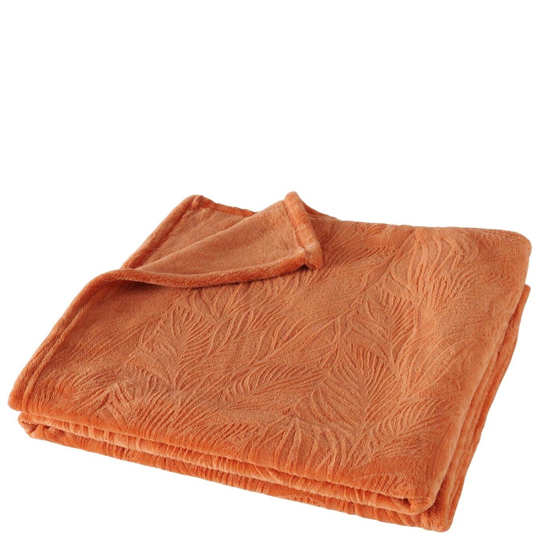Boltze home living blanket orange 160cm