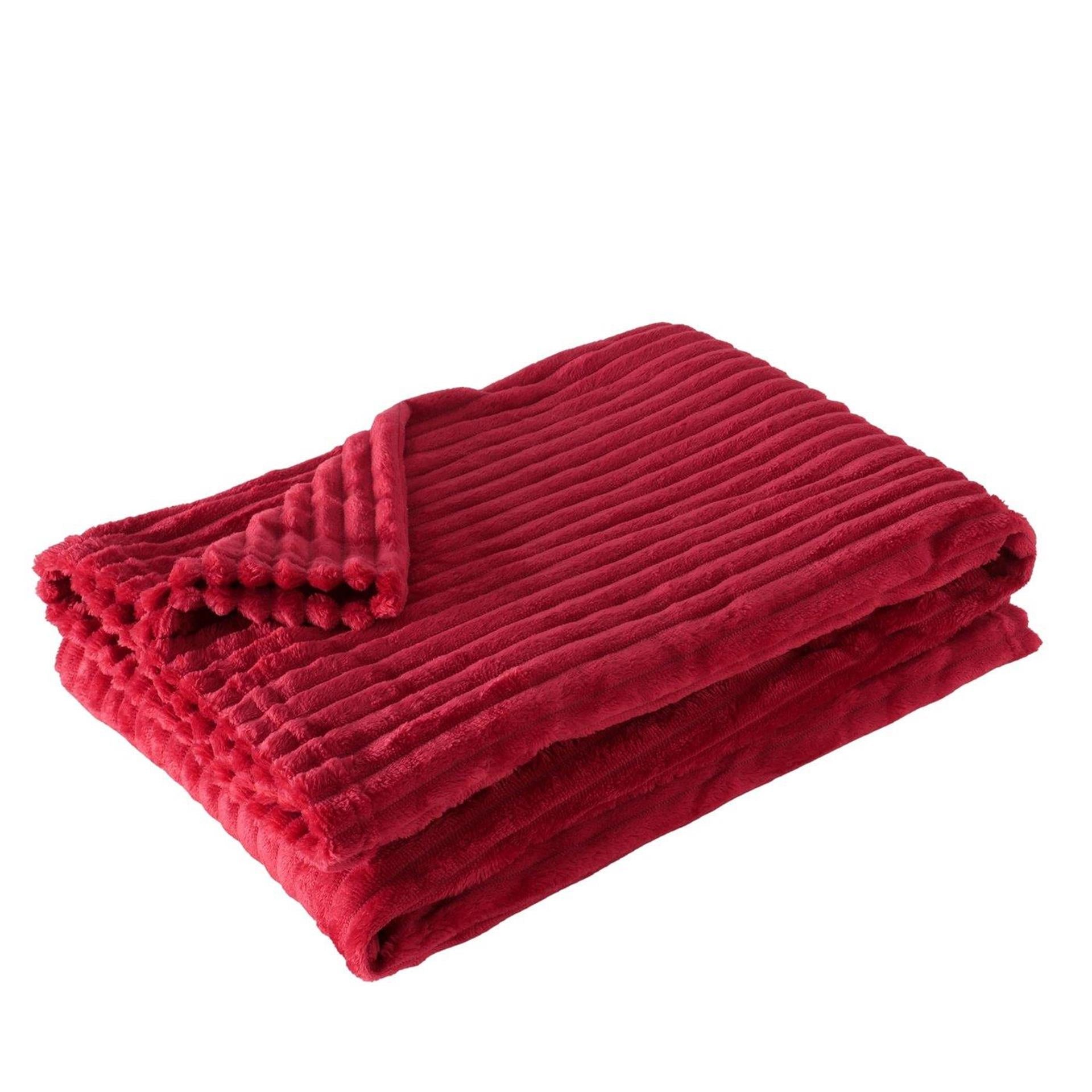Boltze home living blanket hygge pink polyester 180x130cm