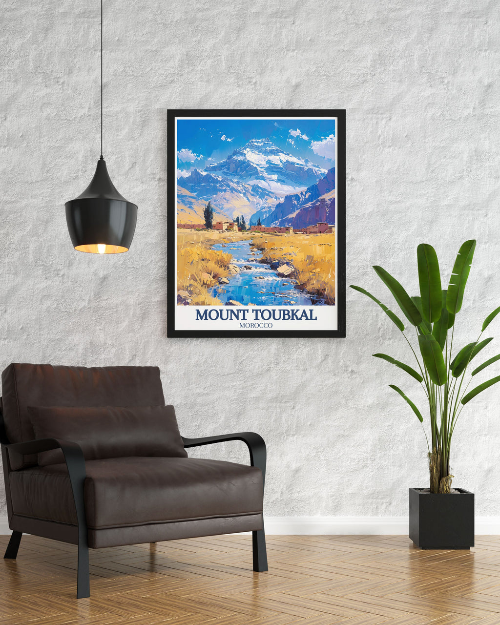 Mount Toubkal   - High Atlas Mountains  Home Decor  - Morocco  Living Room Decor